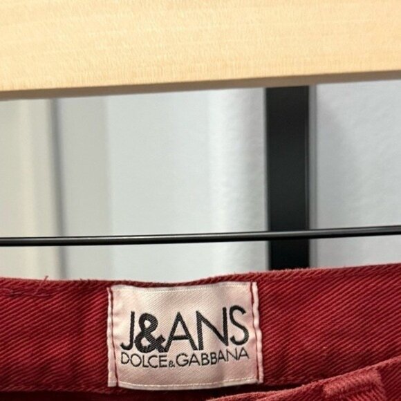 Vintage J&ANS Dolce & Gabbana Jeans Red Women’s Size 29 Made In Italy - Picture 4 of 11